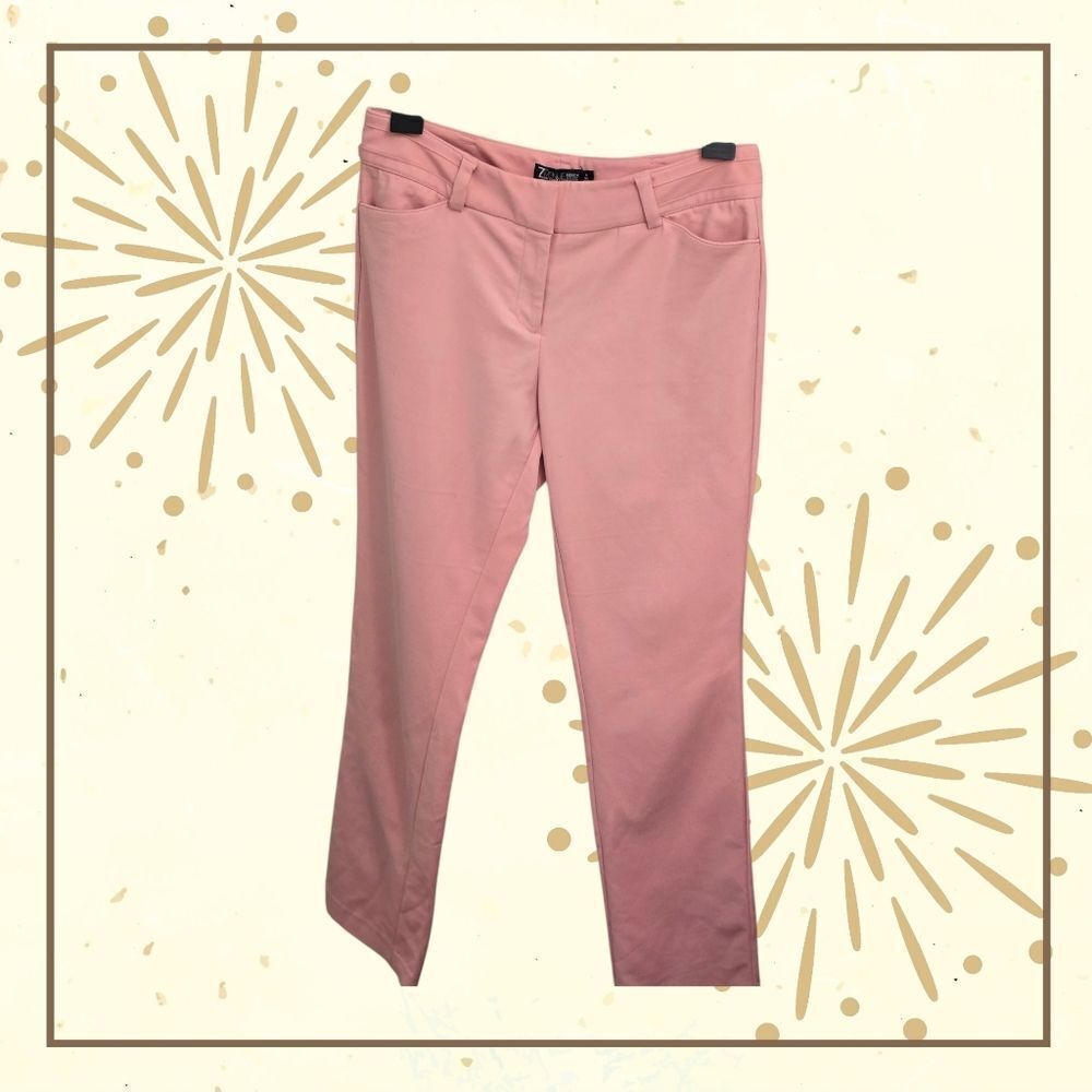 New York & Company Pink Straight Leg Pants EUC